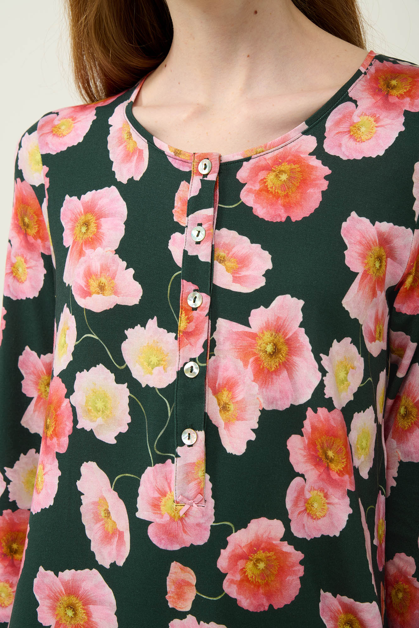 Χειμερινό Micromodal Νυχτικό με Πατιλέτα