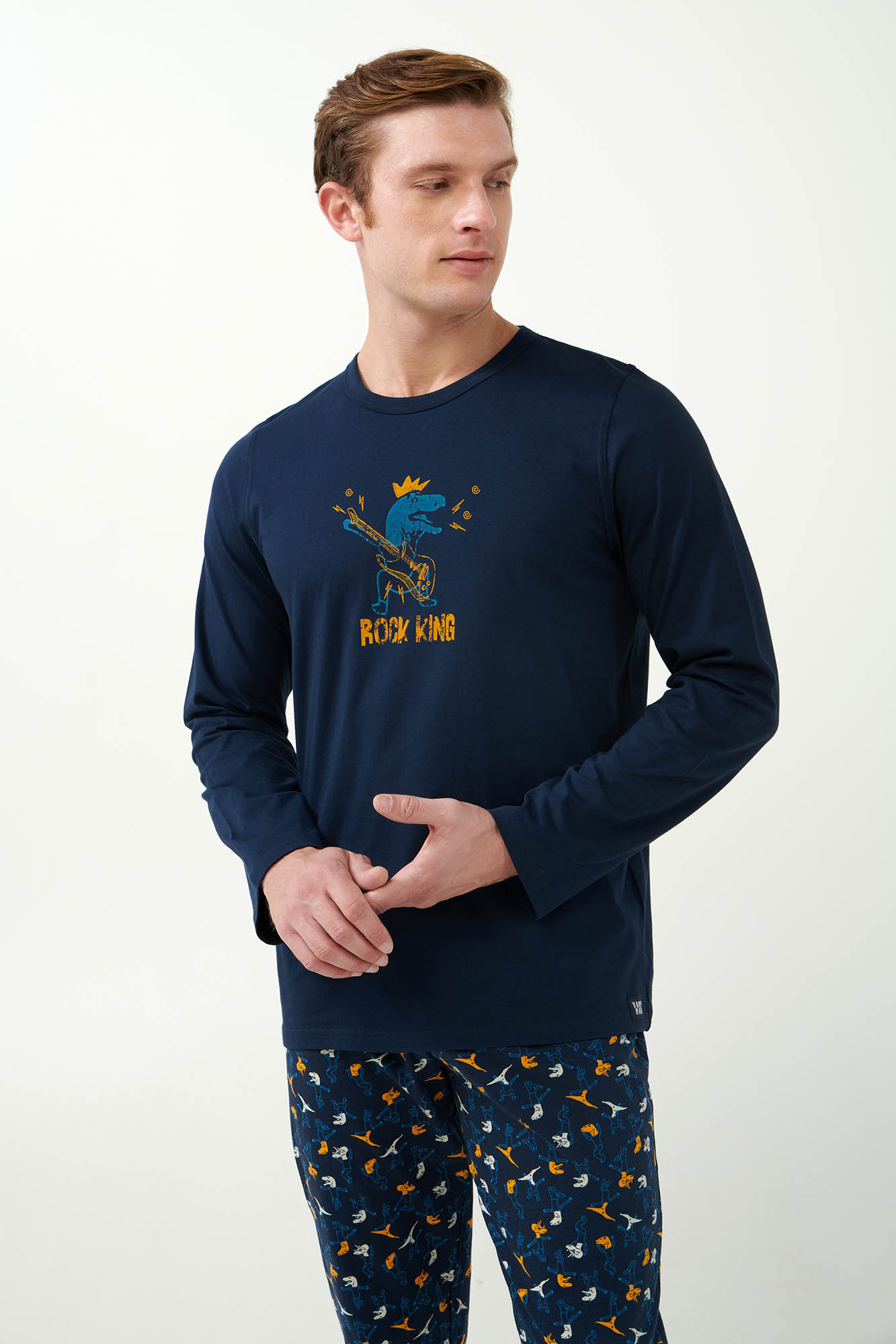 3_0714188178 Πυτζάμα S. Jersey με Δεινόσαυρους