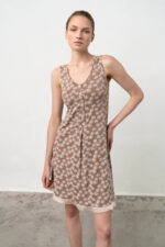 Φλοράλ Νυχτικό με Πατιλέτα - Image 3