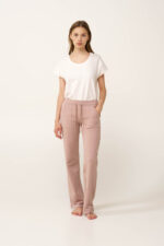 Γυναικείο Μακρύ Παντελόνι από Βαμβάκι - Image 3