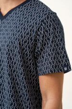 Βαμβακερή Ανδρική Πυτζάμα με V - Image 3