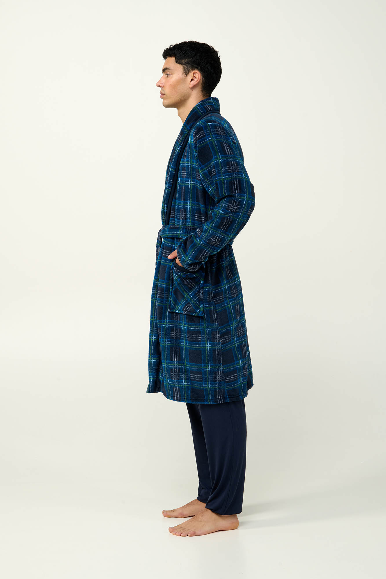 Μακριά Ανδρική Καρό Ρόμπα