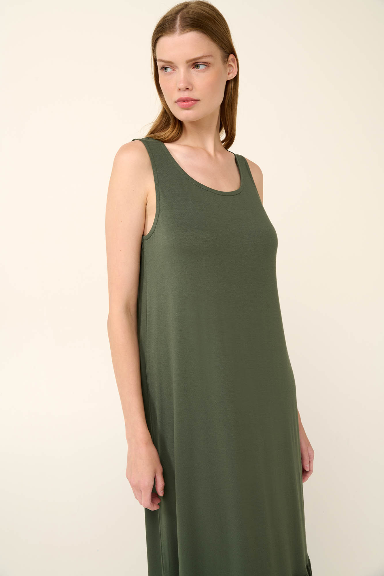 Μονόχρωμο Μακρύ Καλοκαιρινό Φόρεμα