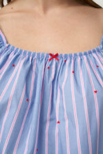 Baby Doll με Σούρες από Ποπλίνα - Image 3