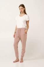 Γυναικείο Βαμβακερό Παντελόνι με Μανσέτες - Image 3