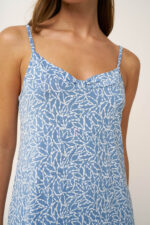 Φλοράλ Νυχτικό Micromodal με Τιράντες - Image 3