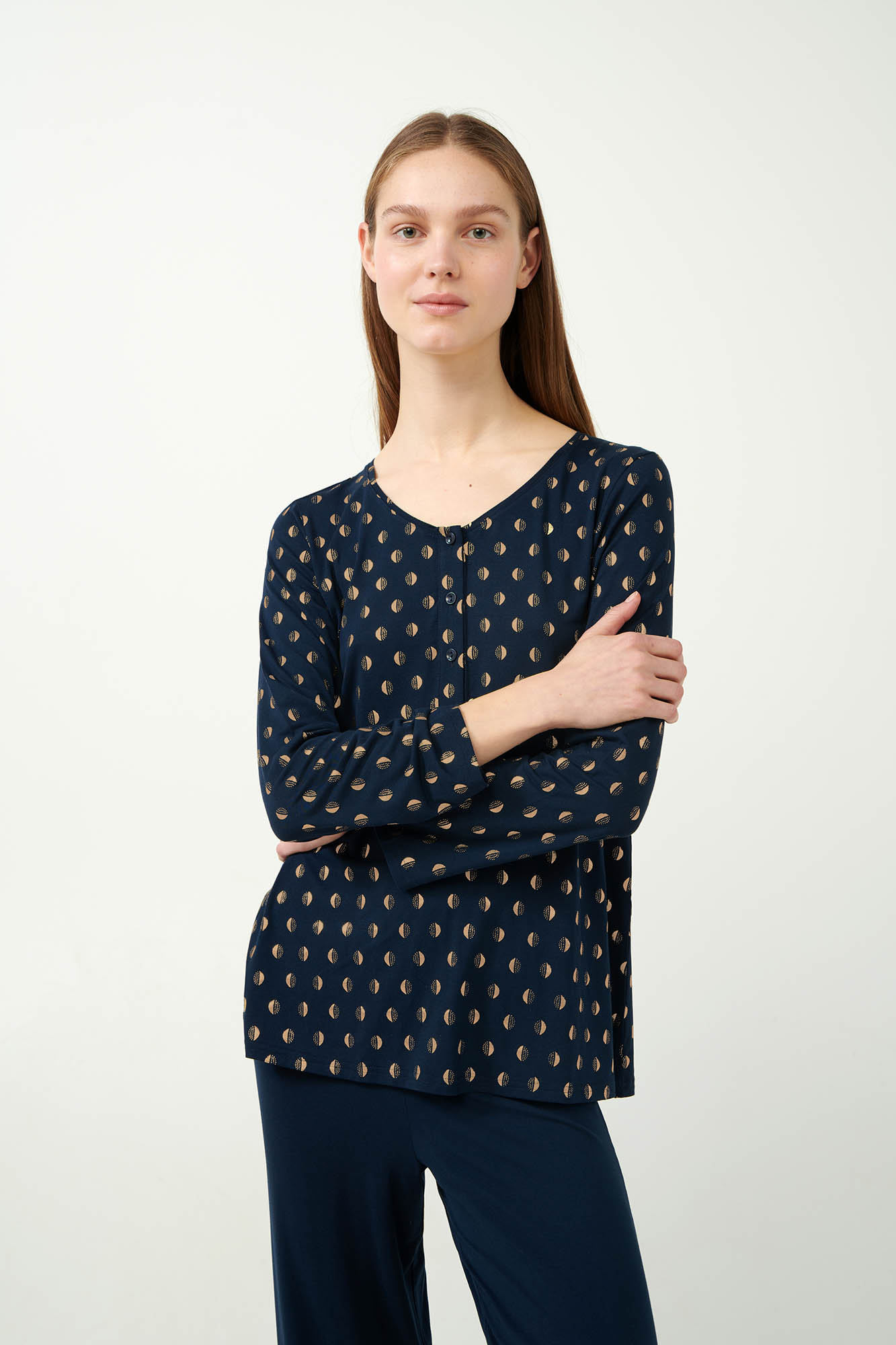 3_0848040182 Πυτζάμα Micromodal με Πατιλέτα