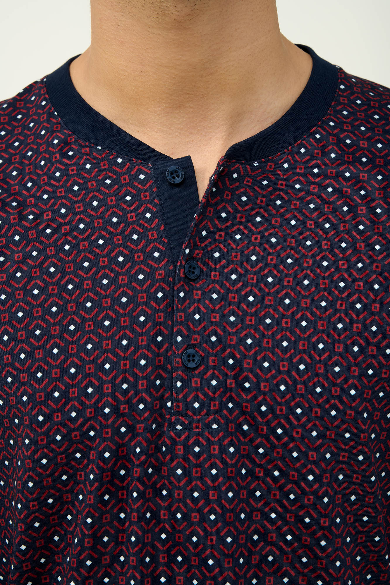 Ανδρική Βαμβακερή Πυτζάμα με Κοντό Μανίκι