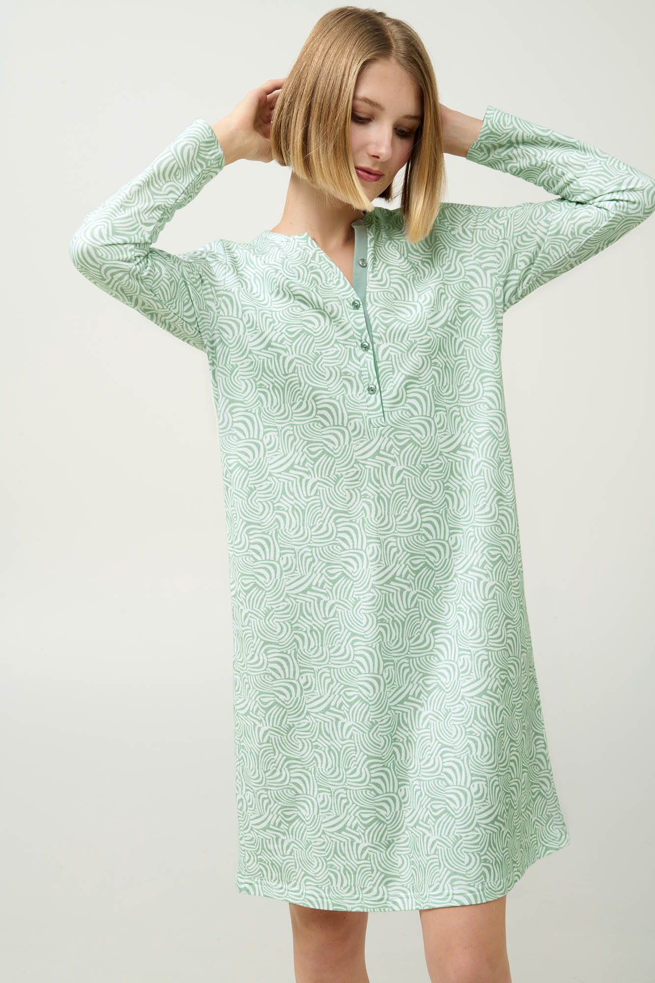 3_0905443354 Φούτερ Νυχτικό με Πατιλέτα