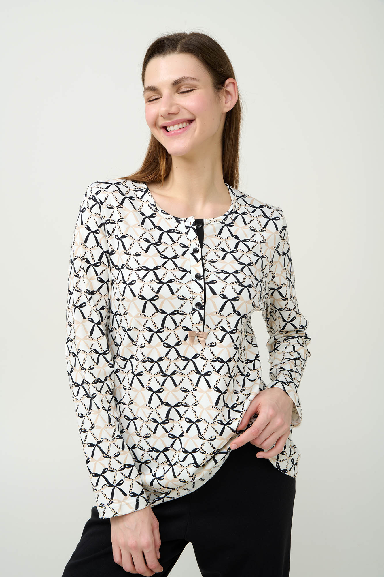 Βαμβακερή Γυναικεία Πυτζάμα με Πατιλέτα