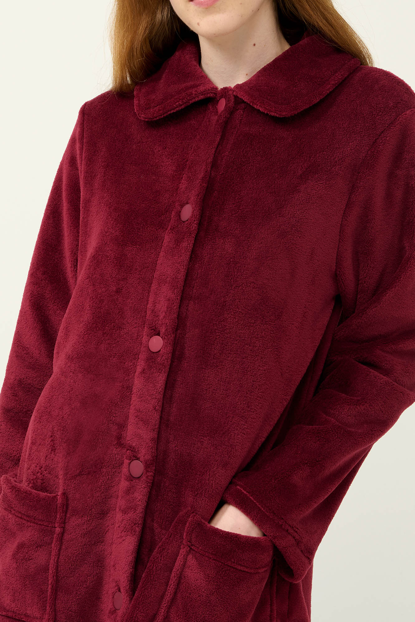 Γυναικεία Κουμπωτή Fleece Ρόμπα