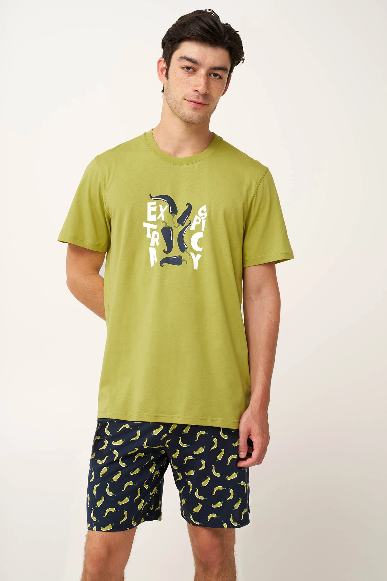 Ανδρική Βαμβακερή Πυτζάμα Spicy