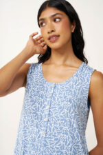 Micromodal Αμάνικο Νυχτικό με Πατιλέτα - Image 3