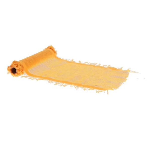 405a3d45-70cd-4641-a977-3108a308c7e7 Beauty Home Ράννερ με ξέφτια – πορτοκαλί 30 cm x 3 m