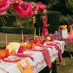 Beauty Home Ράννερ με ξέφτια – πορτοκαλί 30 cm x 3 m - Image 3