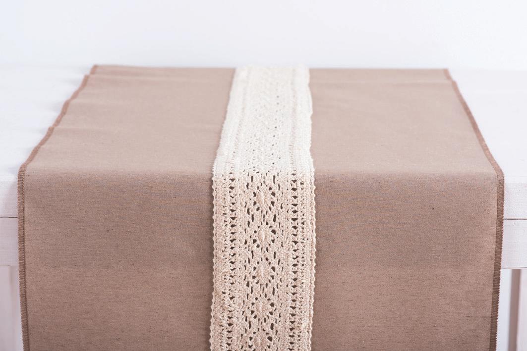 Beauty Home ΡΑΝΝΕΡ ΥΦΑΣΜΑ ΚΑΙ ΔΑΝΤΕΛΑ 45CM