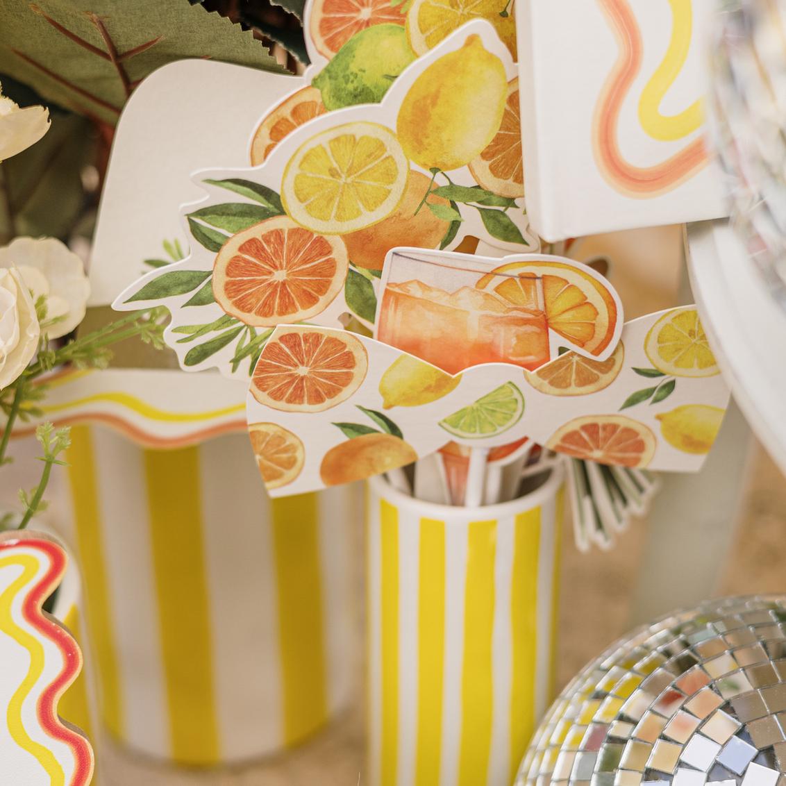 Beauty Home Κιτ Φωτογραφικού Θαλάμου με θέμα “Fizz Citrus” 10 τεμάχια