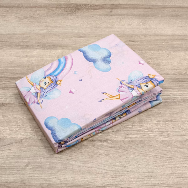 LINO BEBE ΣΕΤ ΣΕΝΤΟΝΙΑ ENHANCED RAINBOW PINK 120X180