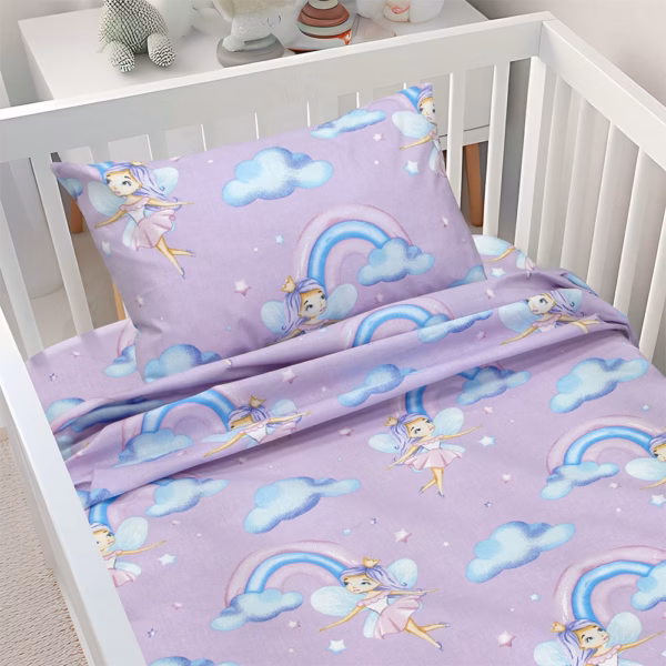LINO BEBE ΣΕΤ ΣΕΝΤΟΝΙΑ ENHANCED RAINBOW LILAC 120X180