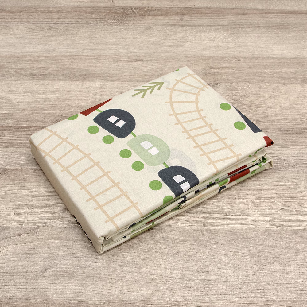 LINO BEBE ΣΕΤ ΣΕΝΤΟΝΙΑ FOREST EXPRESS GREEN 120X180