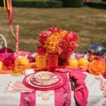 Beauty Home Ράννερ με ξέφτια – Φραμπουάζ 30 cm x 3 m - Image 4