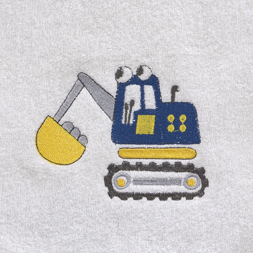 LINO Σετ Πετσέτες Παιδικές 2τμχ (50x90,70x140) Trattore Λευκό