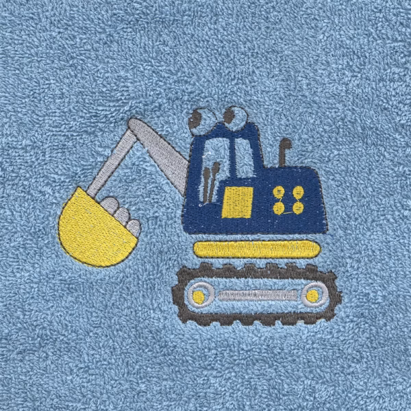 LINO Σετ Πετσέτες Παιδικές 2 τμχ (50x90,70x140) Trattore Μπλε