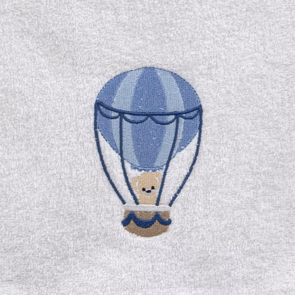 LINO Σετ Πετσέτες Παιδικές 2τμχ (50x90,70x140) Paloncino Λευκό/Μπλε