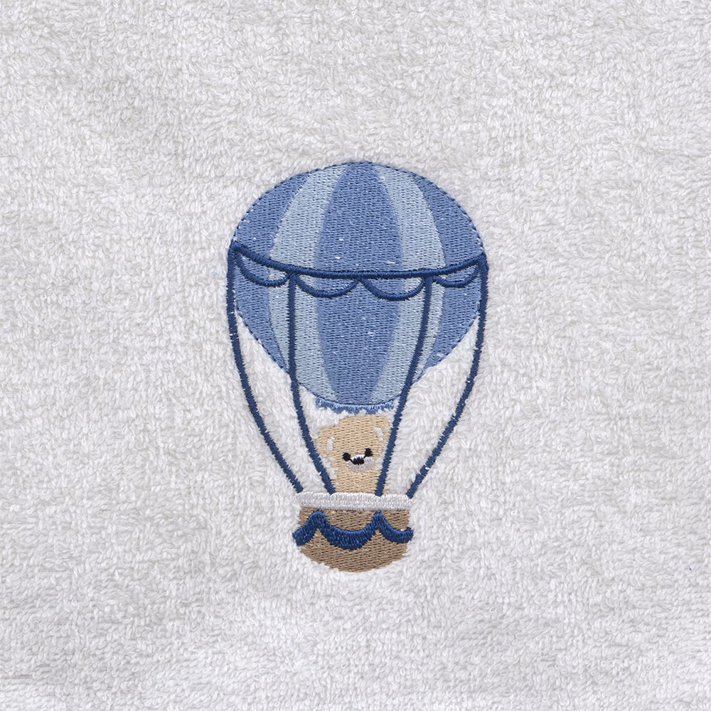 LINO Σετ Πετσέτες Παιδικές 2τμχ (50x90,70x140) Paloncino Λευκό/Μπλε