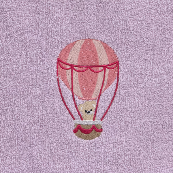 LINO Σετ Πετσέτες Παιδικές 2 τμχ (50x90,70x140) Paloncino Λιλά