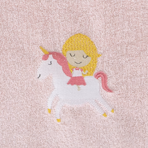 LINO Σετ Πετσέτες Παιδικές 2 τμχ (50x90,70x140) Corno Ροζ