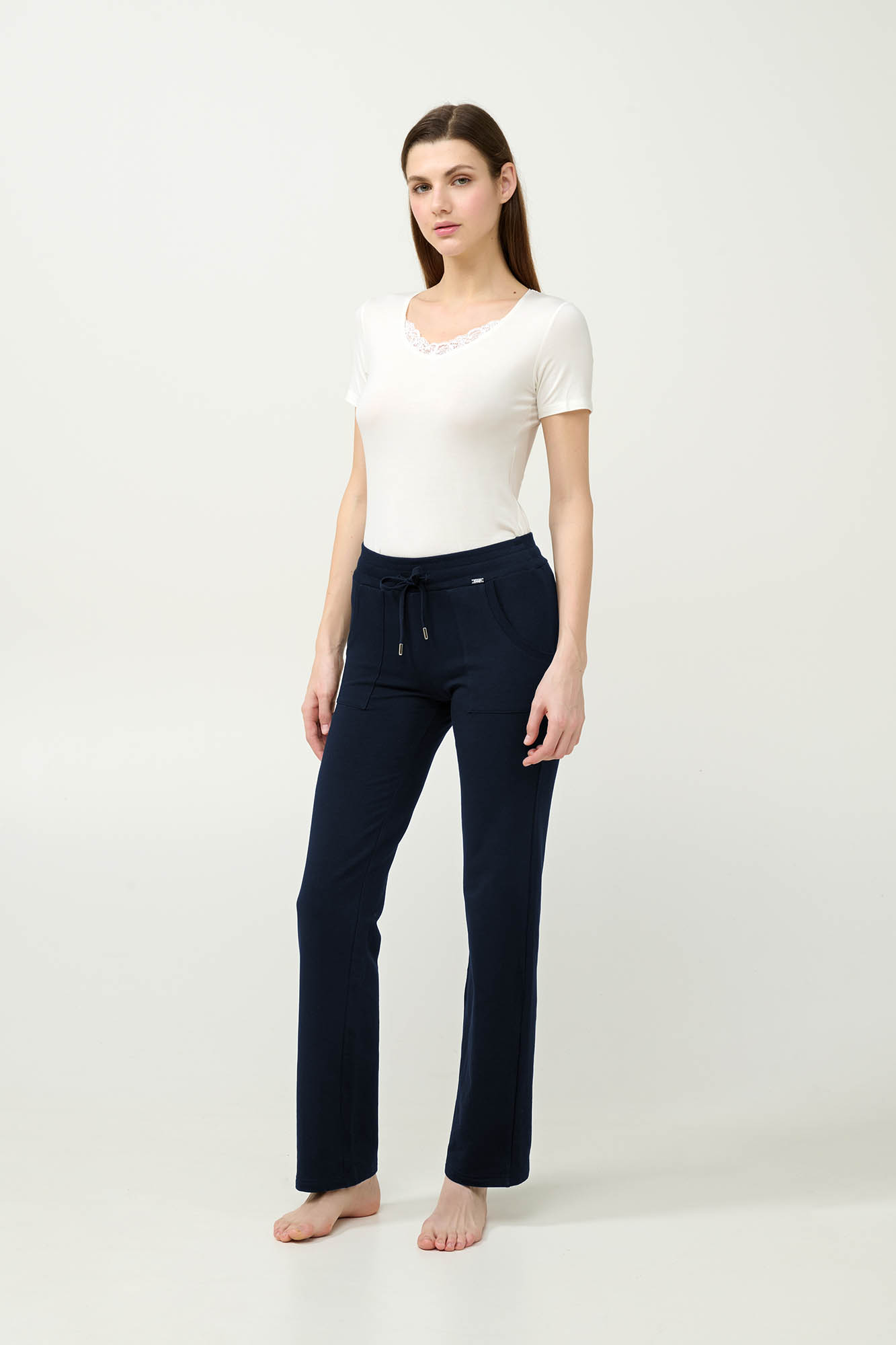 Μονόχρωμο Γυναικείο Φούτερ Παντελόνι