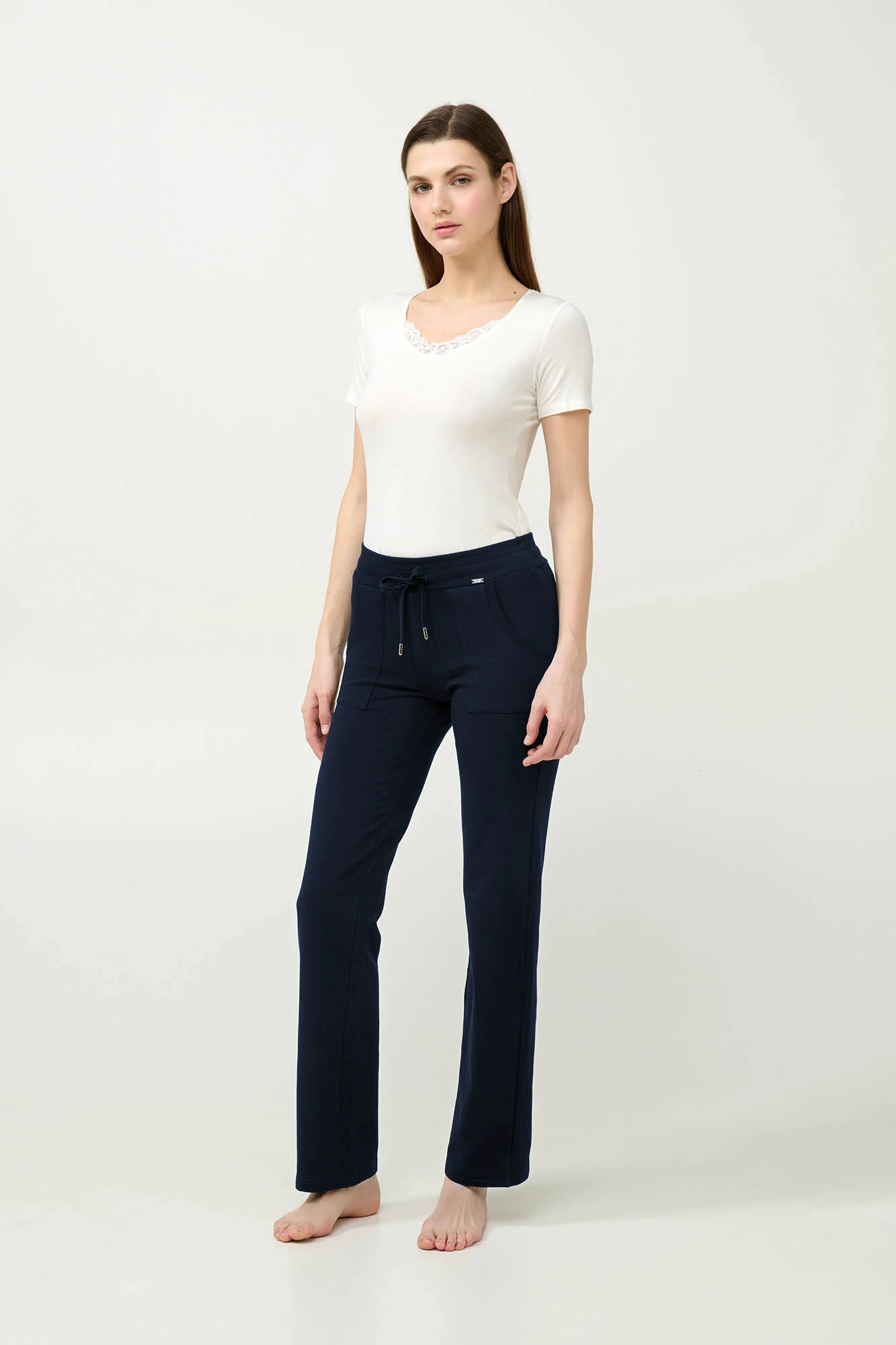 Μονόχρωμο Γυναικείο Φούτερ Παντελόνι