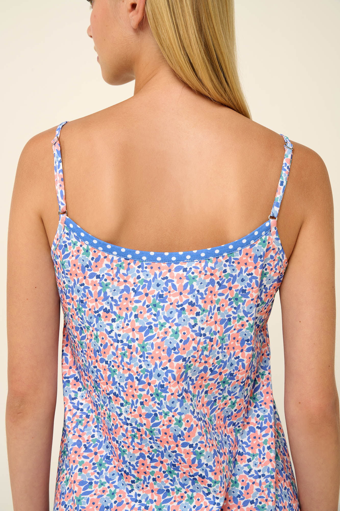 4_0263227458 Καλοκαιρινό Νυχτικό από Βαμβάκι με Τιράντες