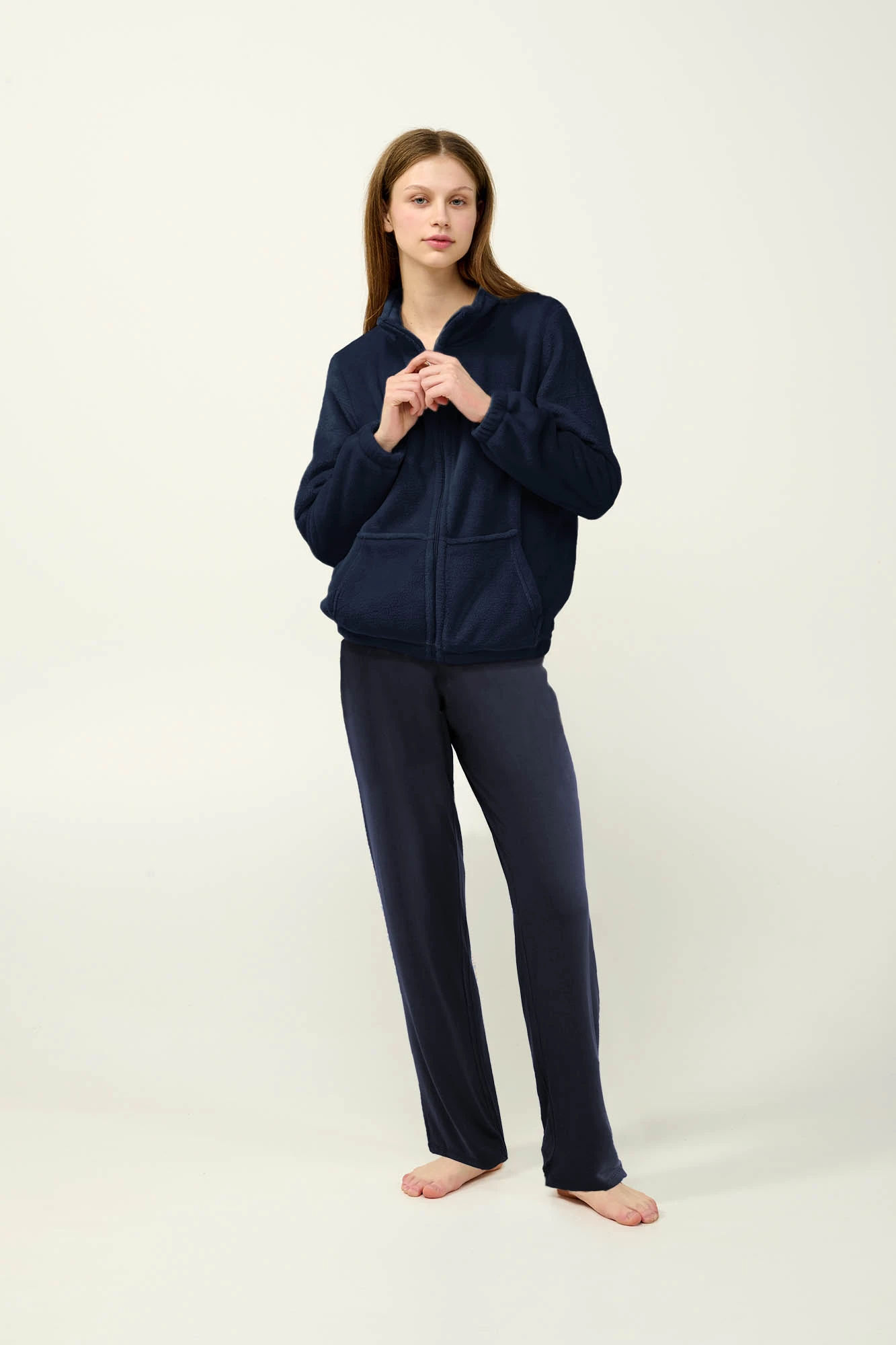 Γυναικεία Fleece Ζακέτα με Φερμουάρ