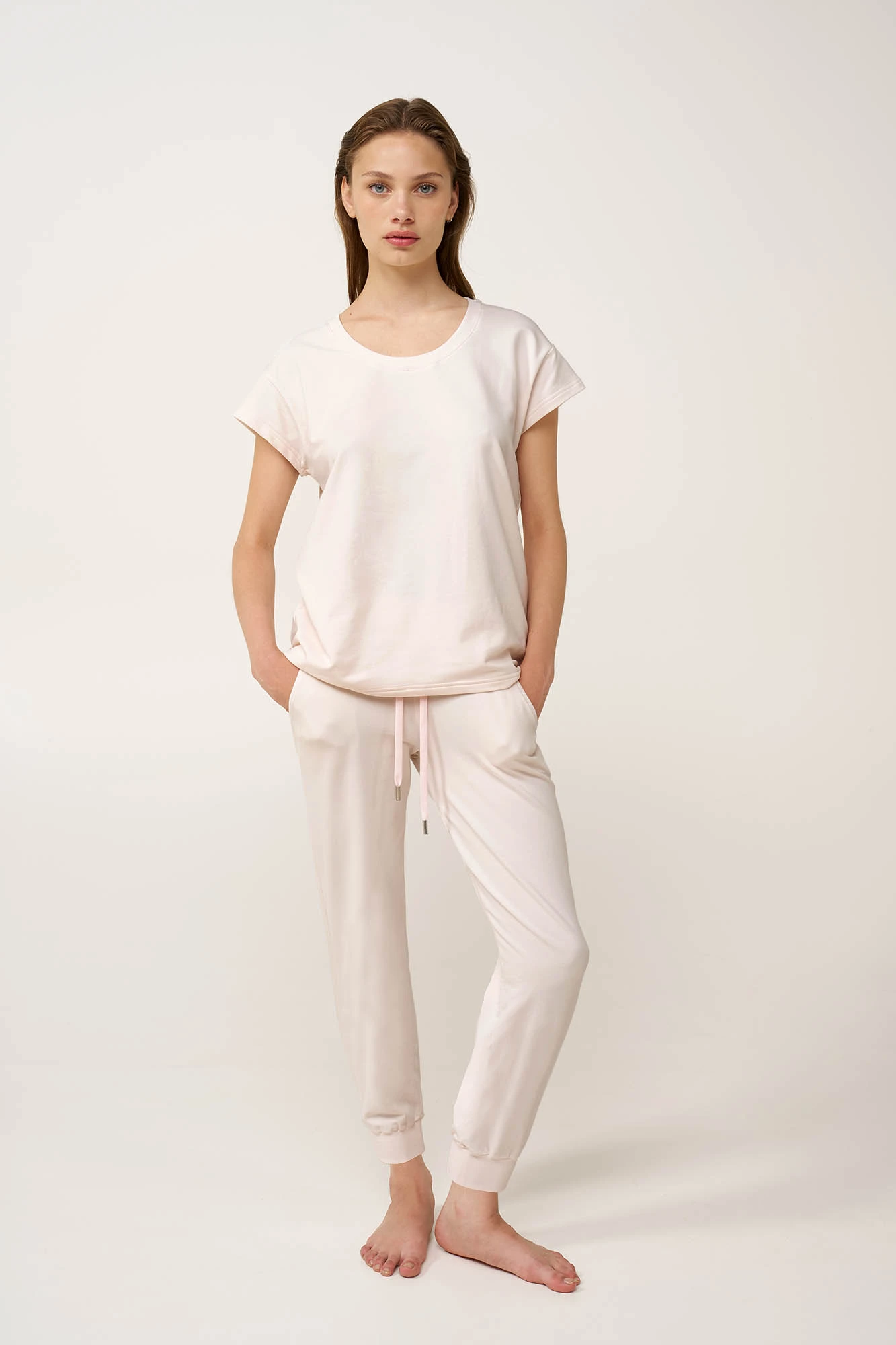 Γυναικείο Βαμβακερό Παντελόνι με Μανσέτες