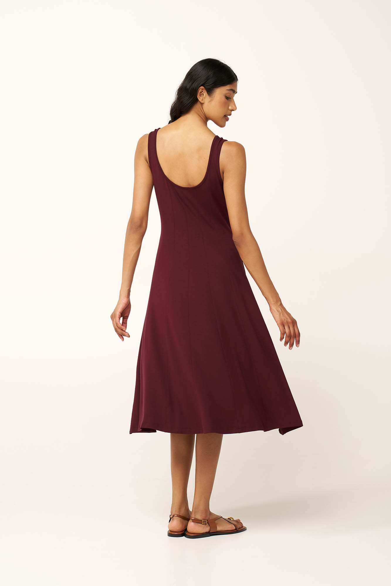 4_0518181595 Καλοκαιρινό Αμάνικο Viscose Φόρεμα