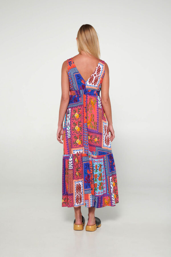 Εμπριμέ Μακρύ Φόρεμα