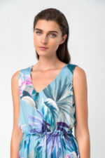 Εμπριμέ Αμάνικο Φόρεμα - Image 4