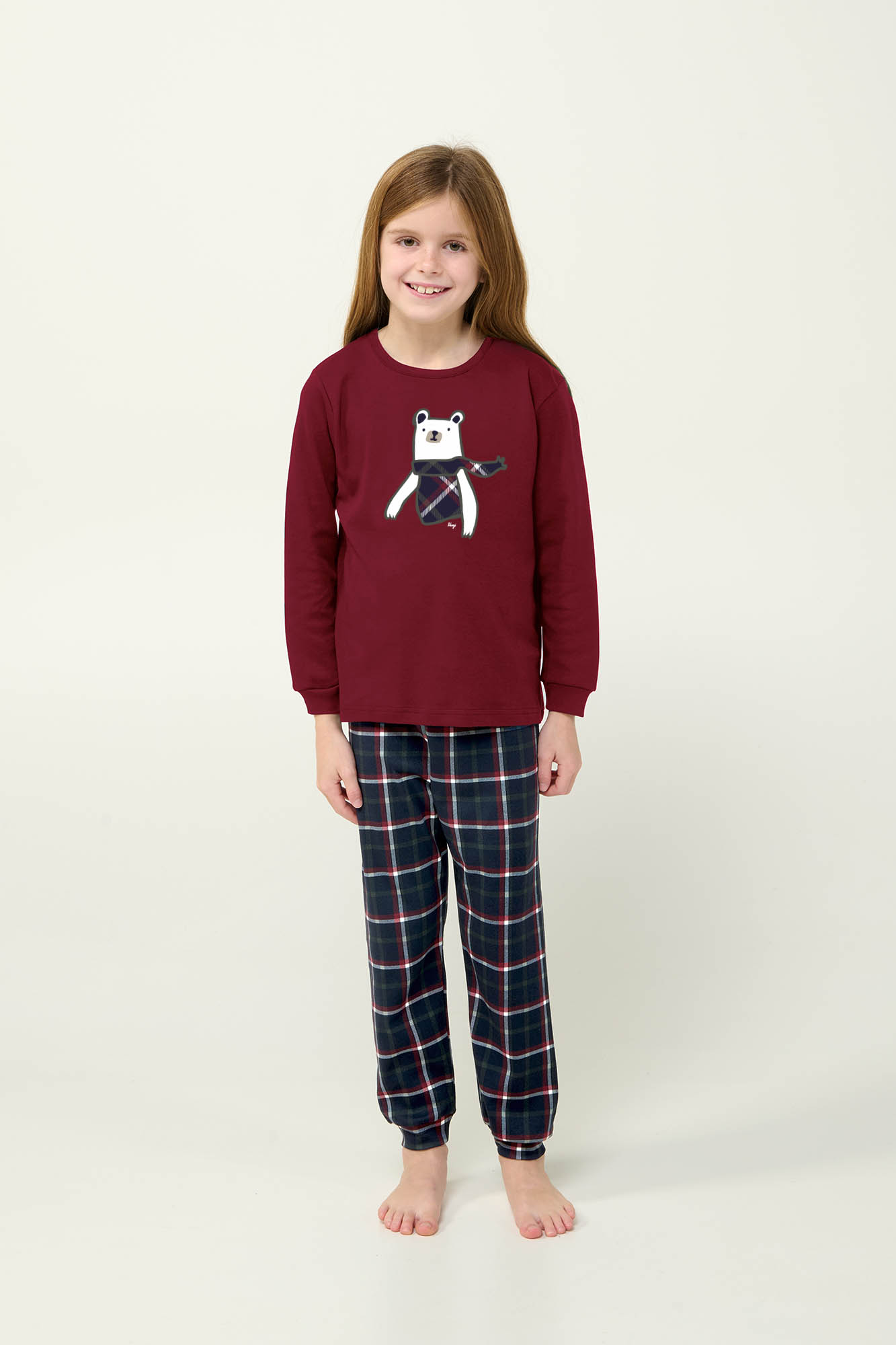 Παιδική Βαμβακερή Πυτζάμα με Μανσέτες