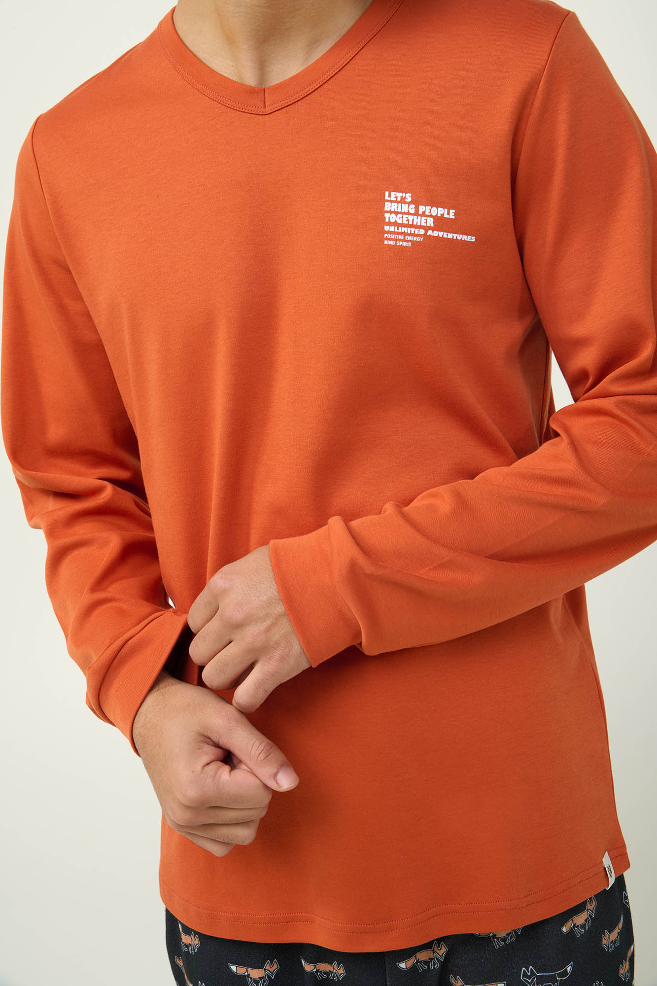 Ανδρική Βαμβακερή Πυτζάμα με Μανσέτες