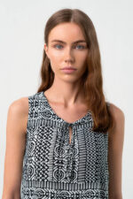 Αμάνικο Εμπριμέ Φόρεμα - Image 4