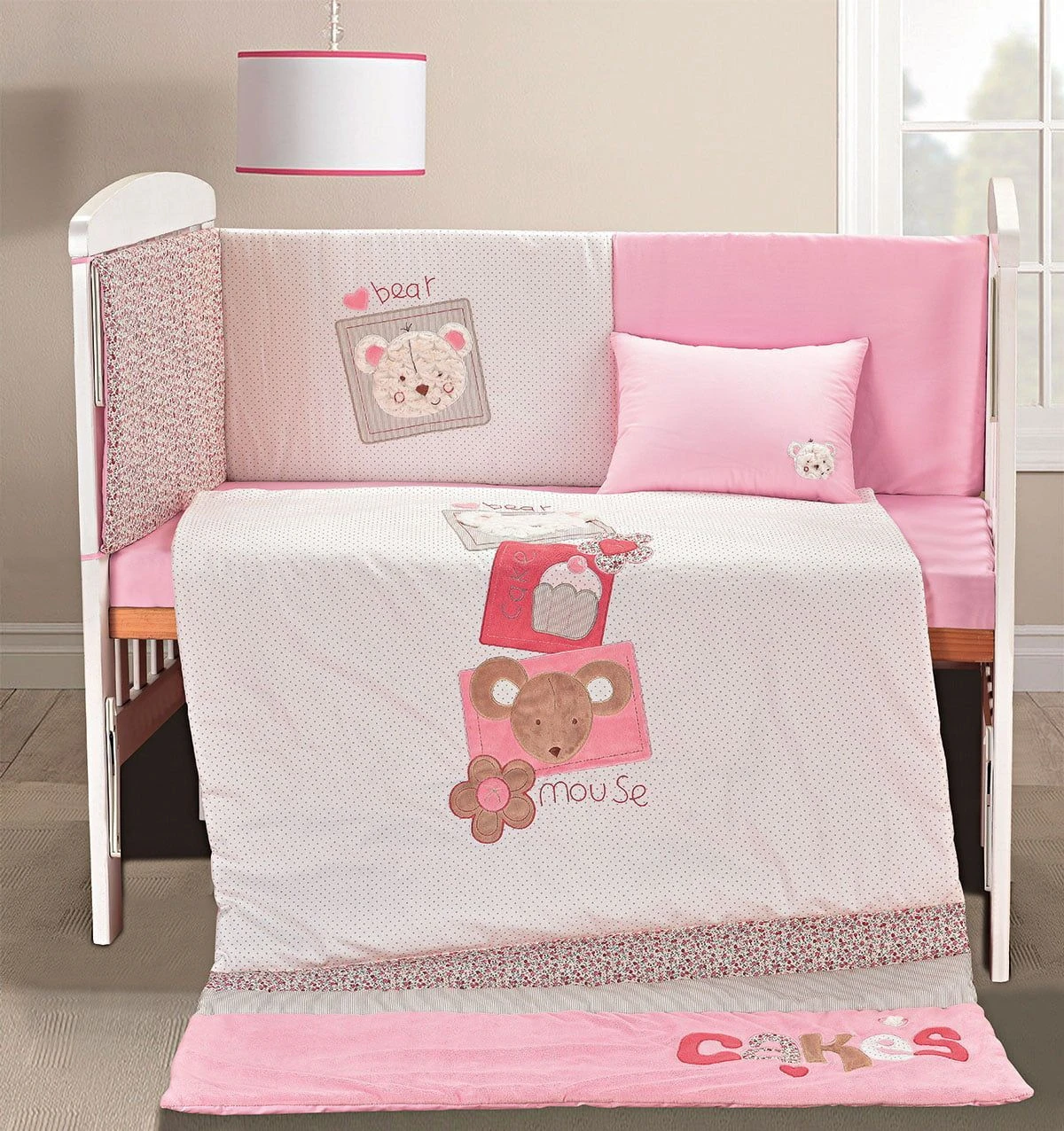 Beauty Home Σετ προίκας Pure thoughts Art 5104 Σετ 4τμχ Λευκό,Ροζ