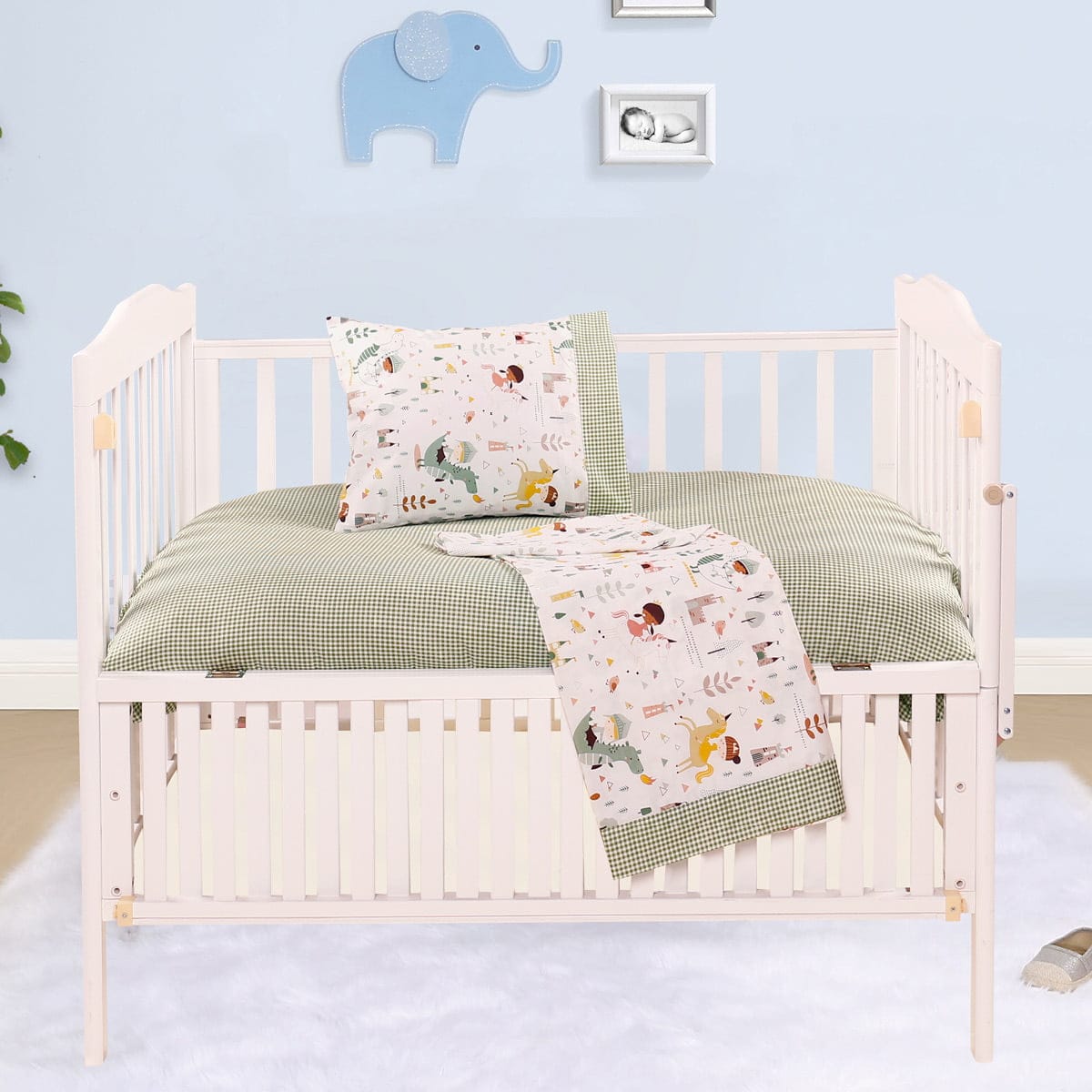 Beauty Home Σετ σεντόνια βρεφικά Art 5175 120x160 Πράσινο