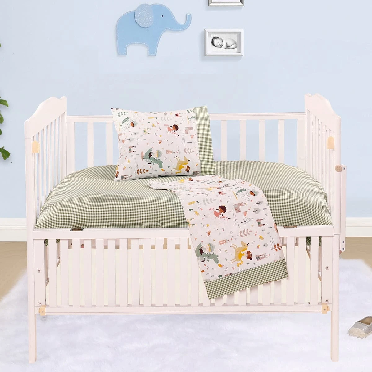 Beauty Home Σετ σεντόνια βρεφικά Art 5175 120x160 Πράσινο