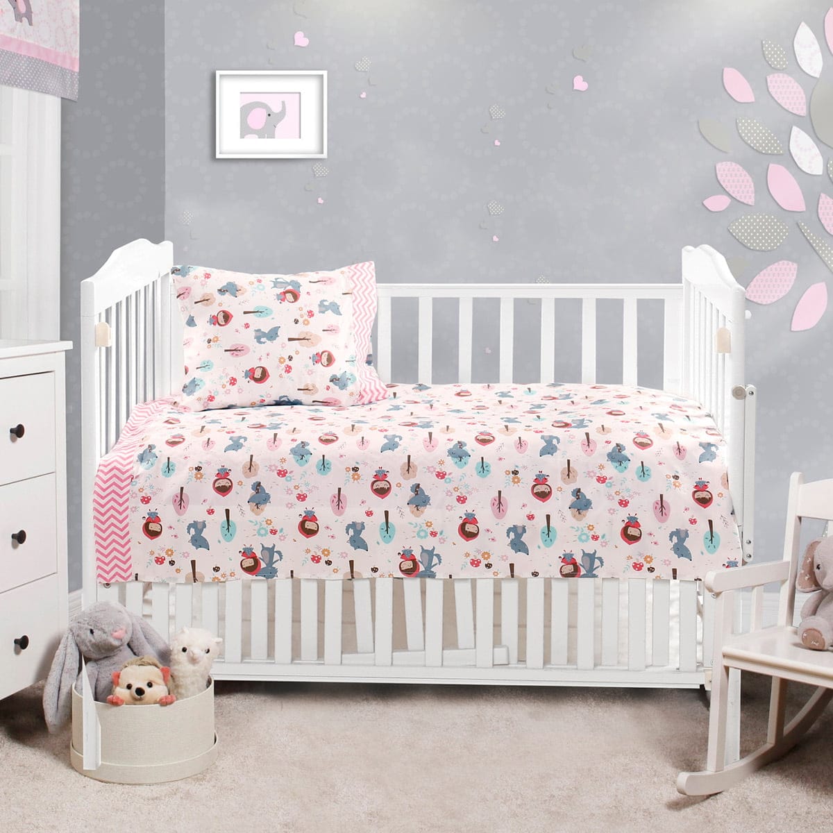 5178_b Beauty Home Σετ σεντόνια βρεφικά Art 5178 120x160 Ροζ