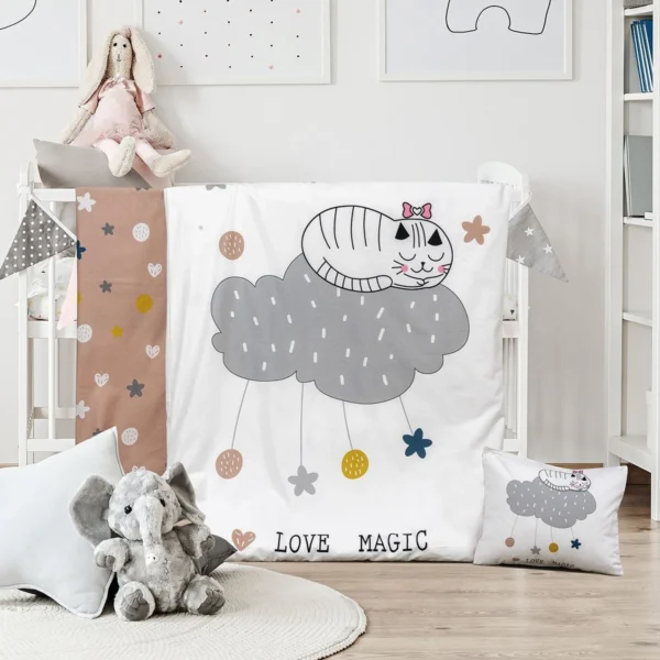 5189 Beauty Home Σετ σεντόνια βρεφικά Kitty Art 5189 120x160 Εμπριμέ