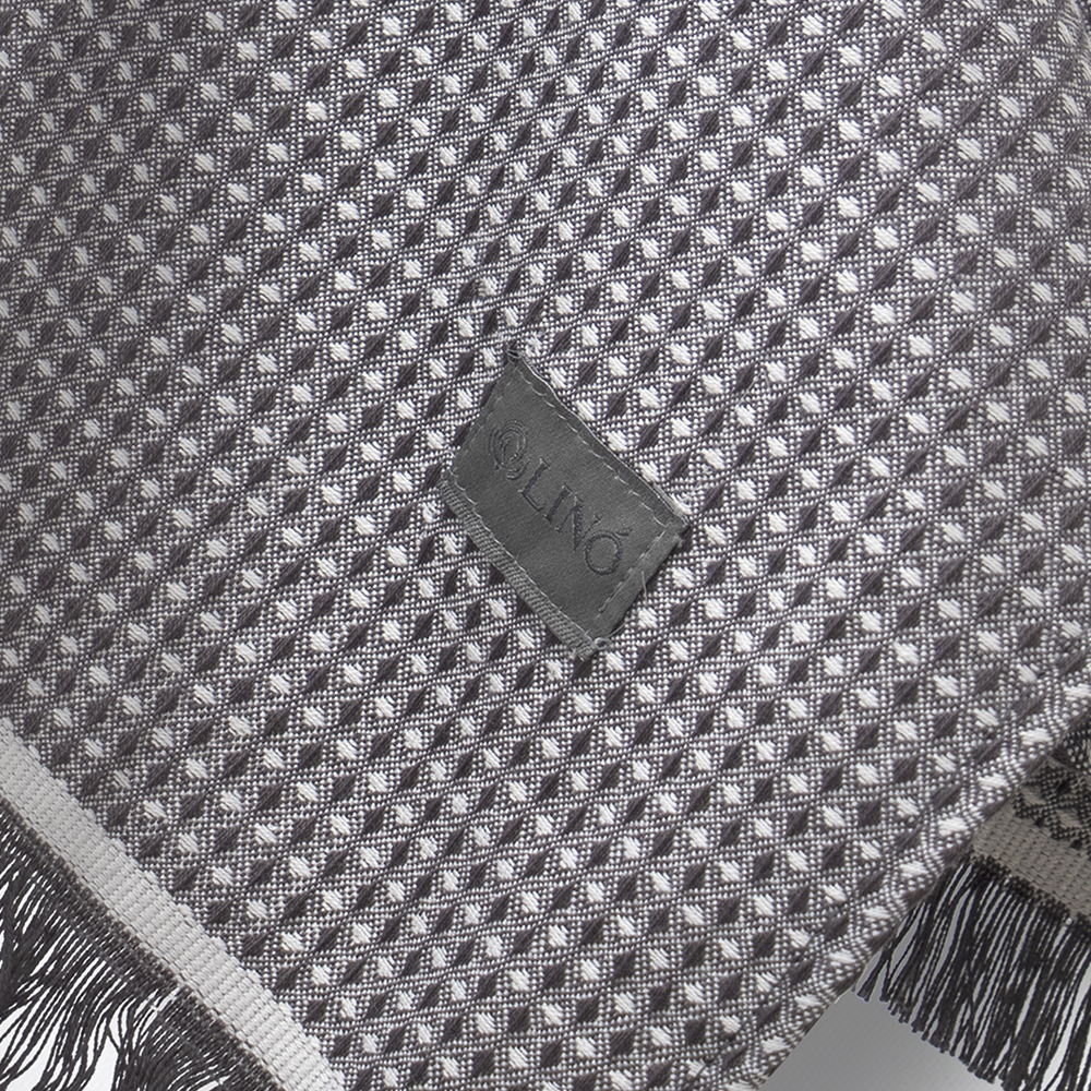 LINO Ποτηρόπανο (40x60) Niksi Σκούρο Γκρι