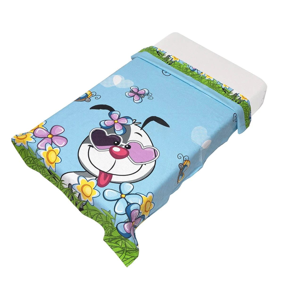 5261 Beauty Home Πικέ βρεφική Art 5261 95x145 Γαλάζιο