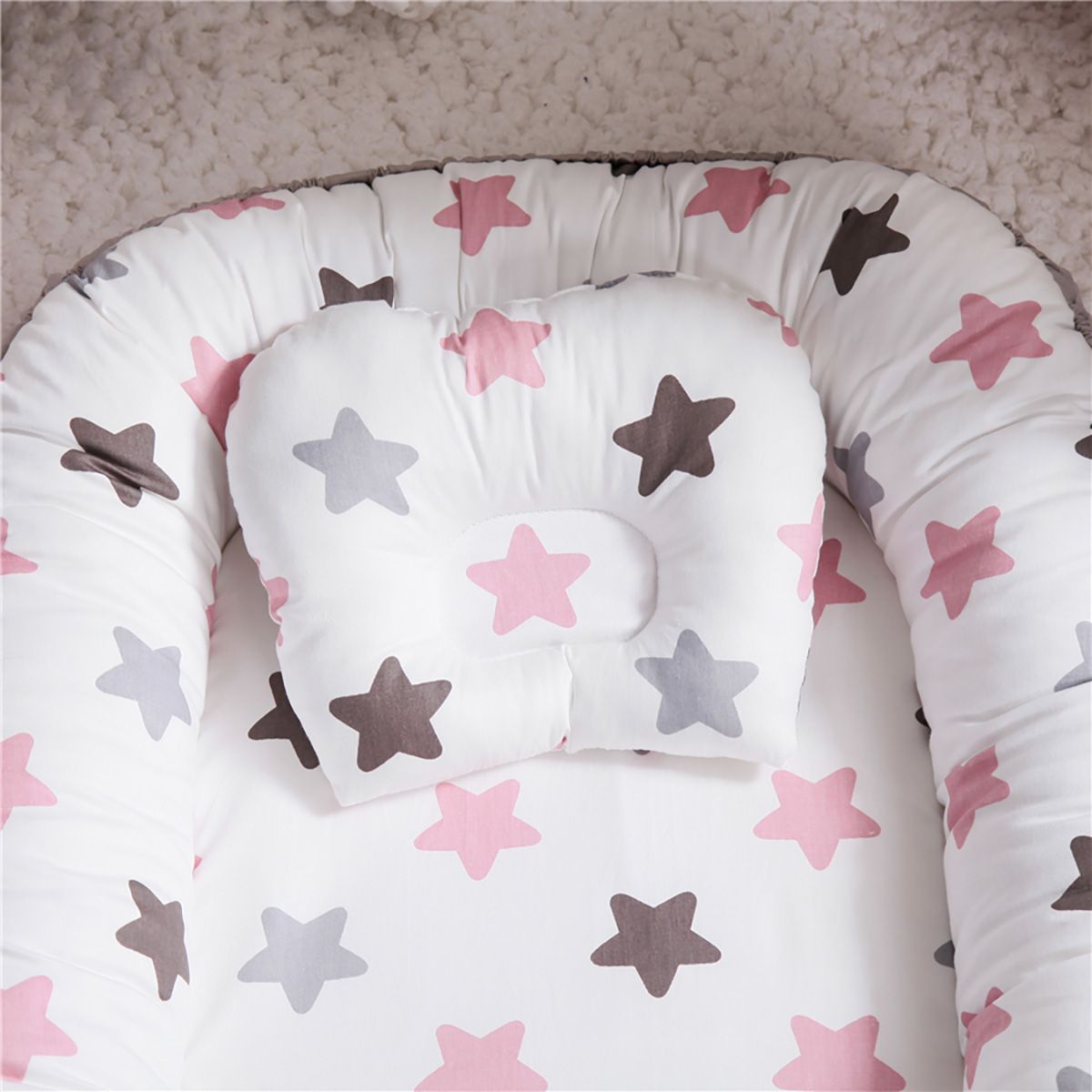 5340_6 Beauty Home Bρεφική φωλιά με μαξιλάρι Art 5340 53x88 Μπεζ